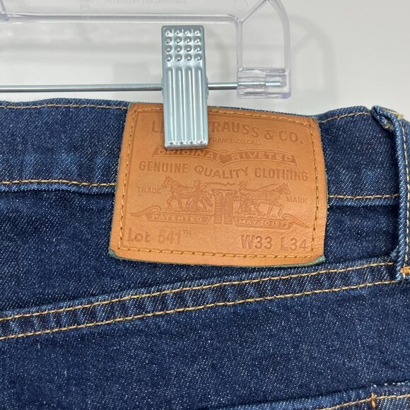 Levi's Size 33 Blue Straight Leg 501 Jeans - Picture 4 of 10